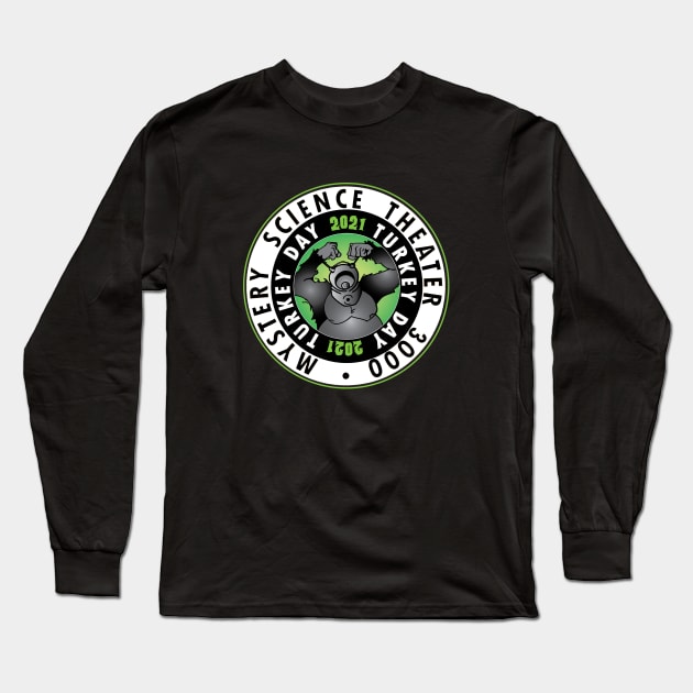 2021 MST3K Turkeyday Ro-Man Variant Long Sleeve T-Shirt by Jon Pfeiler Fabrications